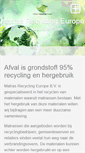 Mobile Screenshot of matrasrecyclingeurope.com