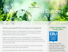 Tablet Screenshot of matrasrecyclingeurope.com